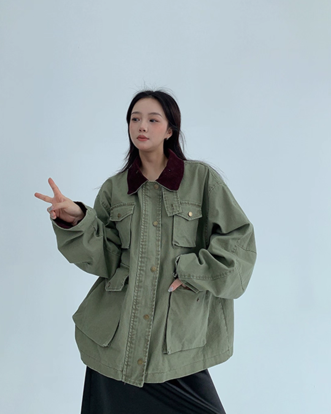 Oversized Military Jacket YLS0911