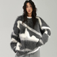 Mohair Jacquard Knit Sweater ACS0387