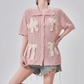 Ribbon Motif Knit Top FER0084