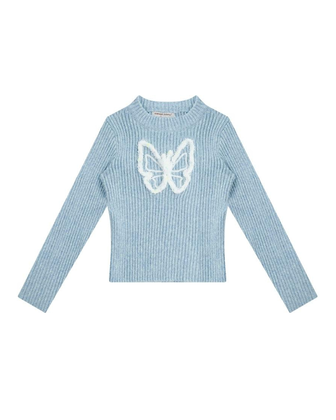 Butterfly Rib Knit Tops ZZF0351