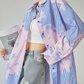 Blue Stripe Pink Art Print Shirt FER0180