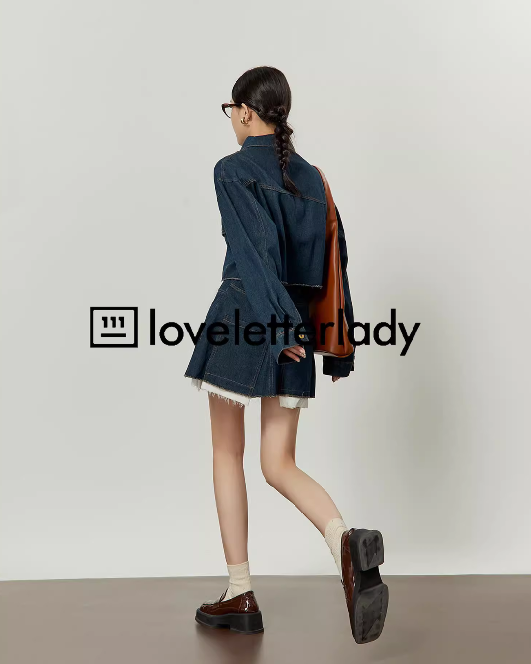 ジャケット・アウター Denim Blue Stitched Denim Jacket &Skirt ジャケット・アウター Denim Blue Stitched Denim Jacket &Skirt