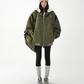 Retro Color Patchwork Hood Jacket ACS0286