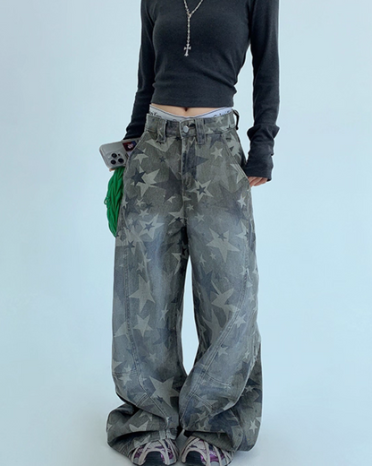 Star Vintage Wide Denim Pants YLS0925