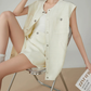 Round Collarless Vest / Half Pants FER0344