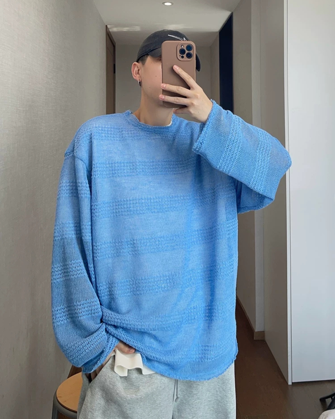 See-Through Long-Sleeve T-Shirt DAZ0009