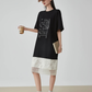 White Lace Docking T-Shirt Dress FER0187