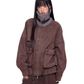 Knit Collar Suede Jacket EZK0089