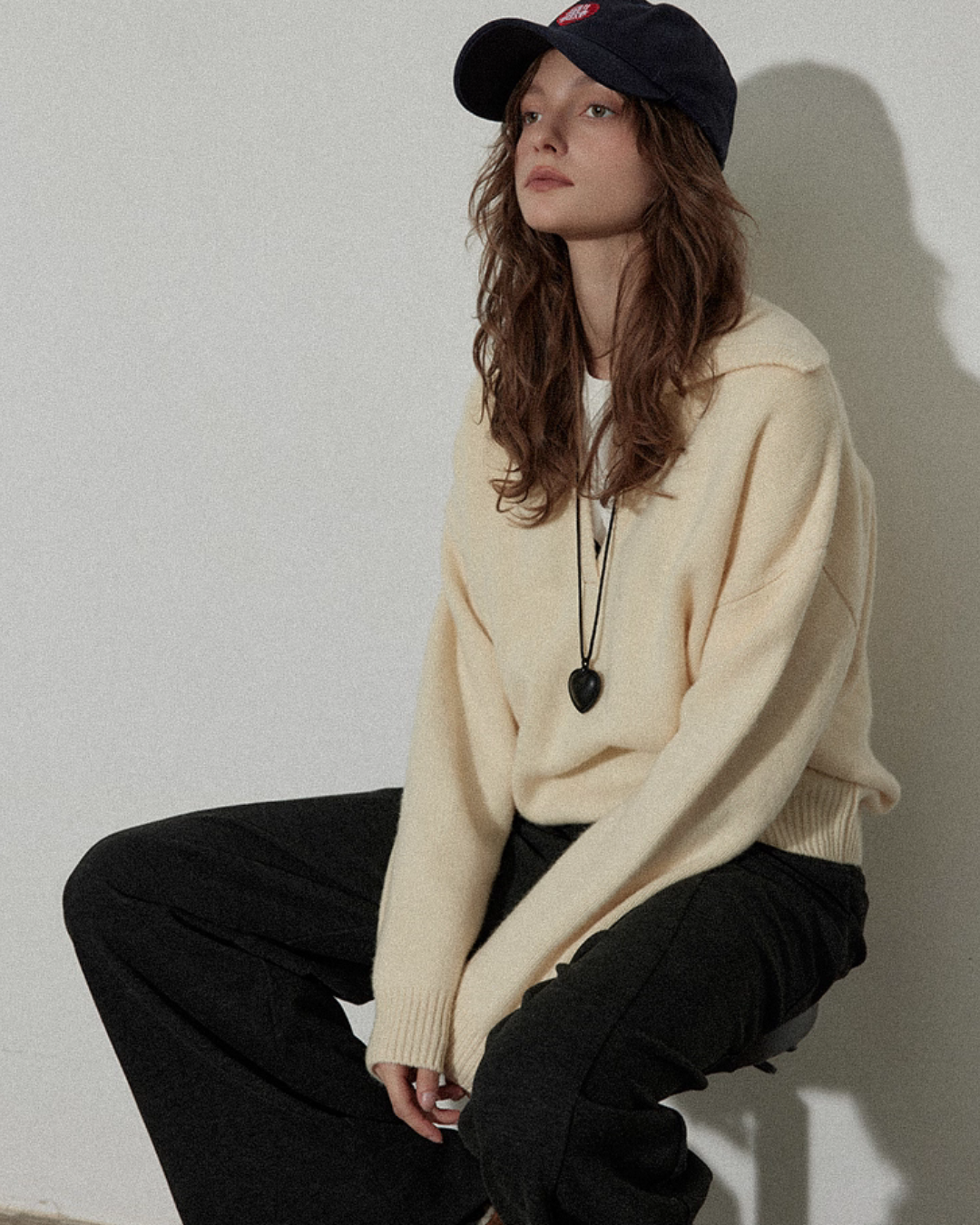 Collar Knit Casual Top RLZ0003