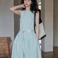 Two Stripe Belt Pastel Dress SMS0014