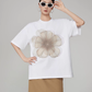 Flower Print Short-Sleeve T-Shirt FER0041