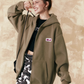 Patch Big Zip Hoodie EZK0042