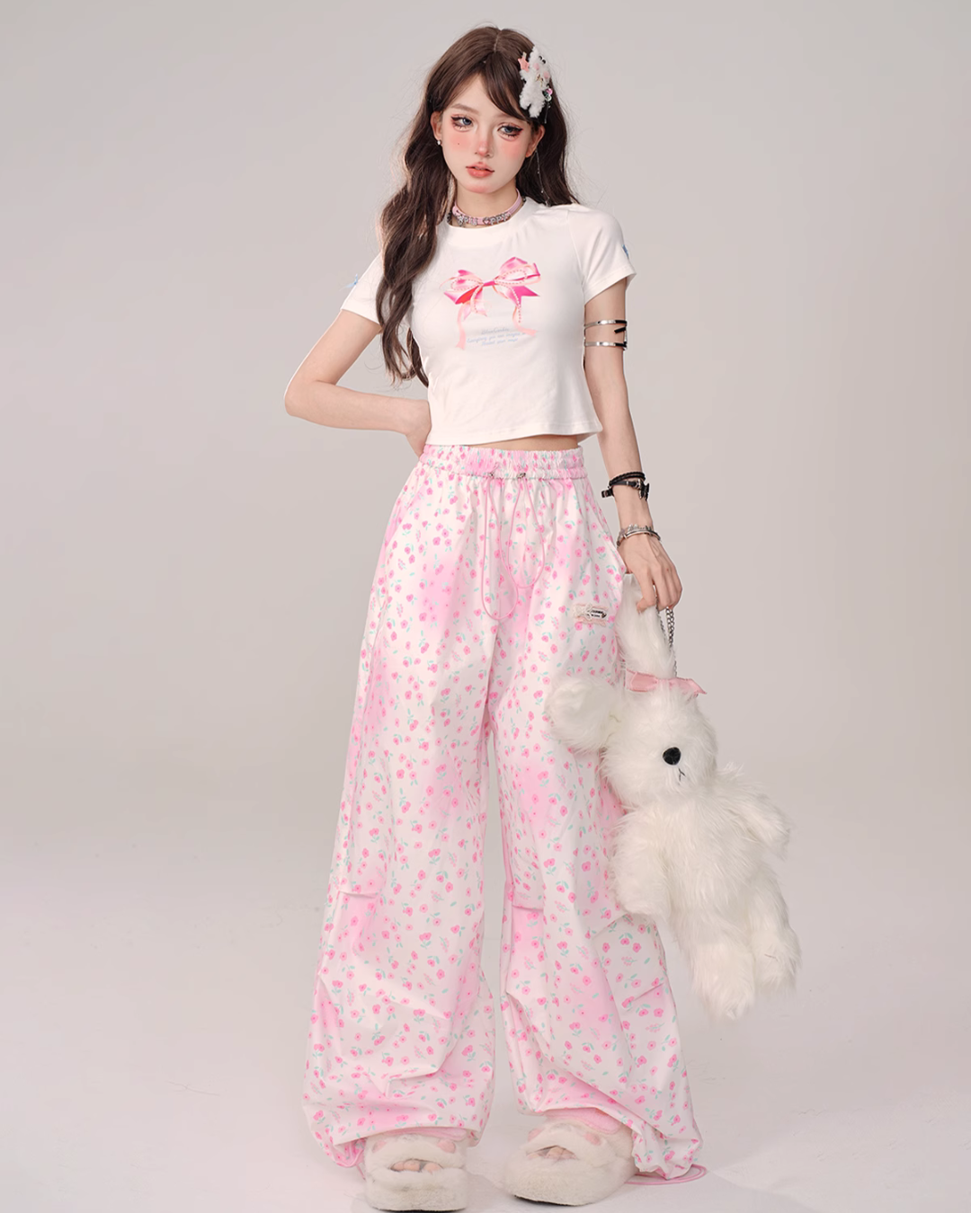 Floral Casual Loose Pants KLS0006