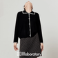 Slim Fit Knit Cardigan / Polka Dot Mini Skirt LLA0548