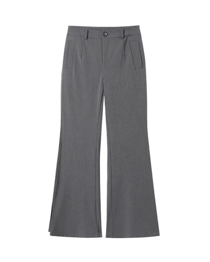 Gray Flare Pants WEO0010
