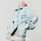 Embroidered Design Denim Shirt LLA0534