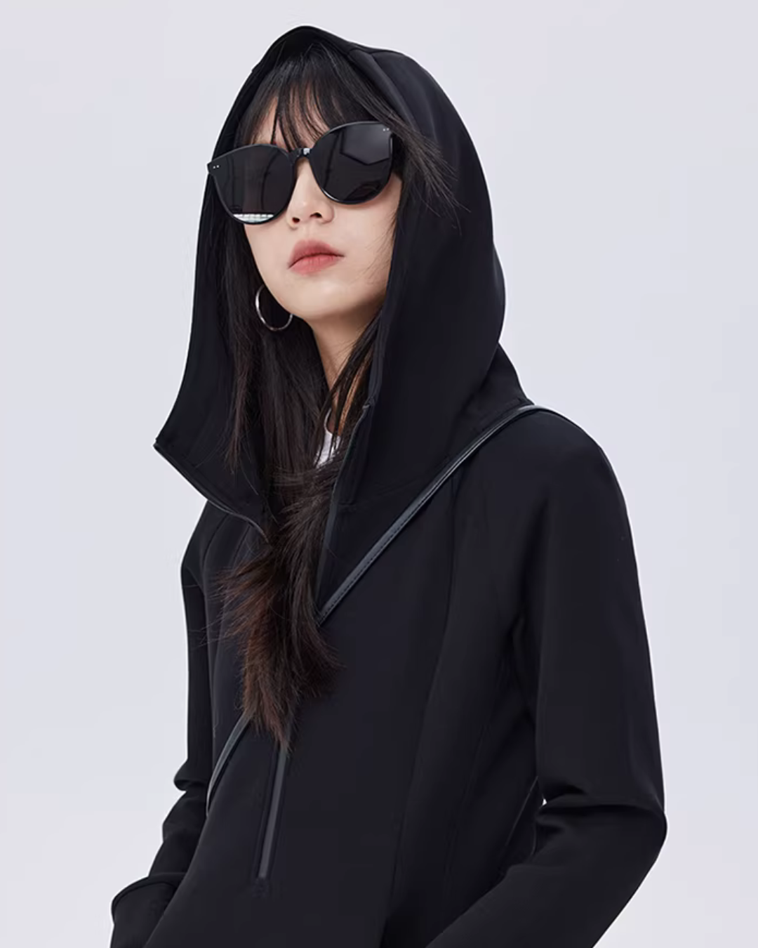 Zip-Up Long Sleeve Dress SHN0017