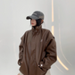 Stand Color Leather Blouson YLS0765