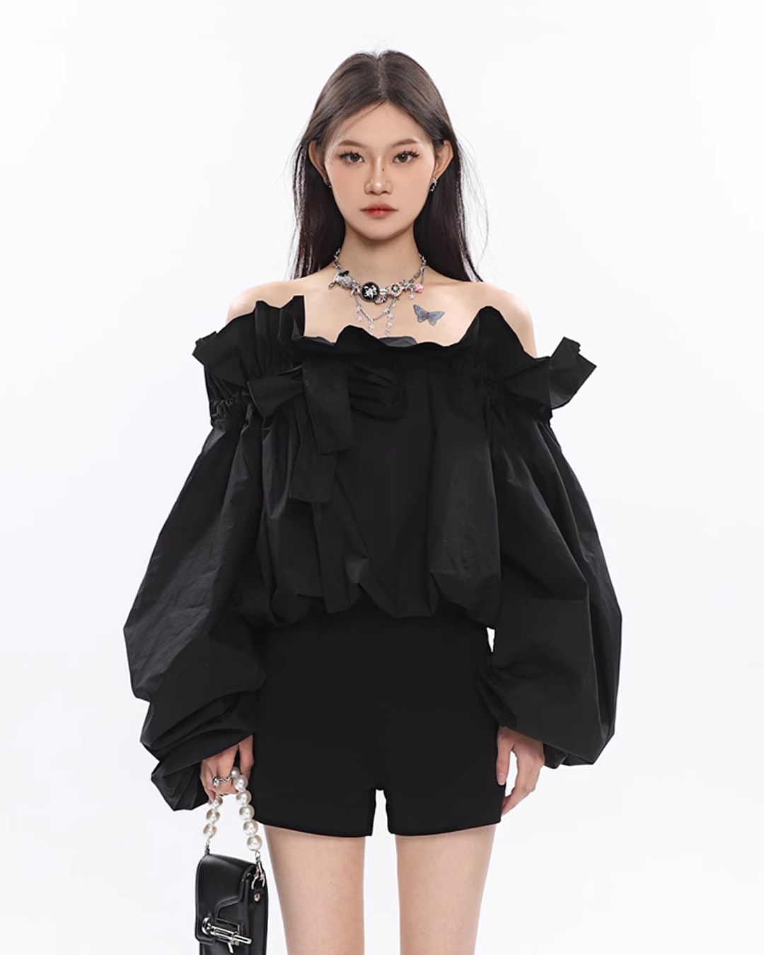 Offshoulder Balloon Tops CCS0026