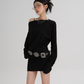 Off-Shoulder Loose Mini Top SRS0357
