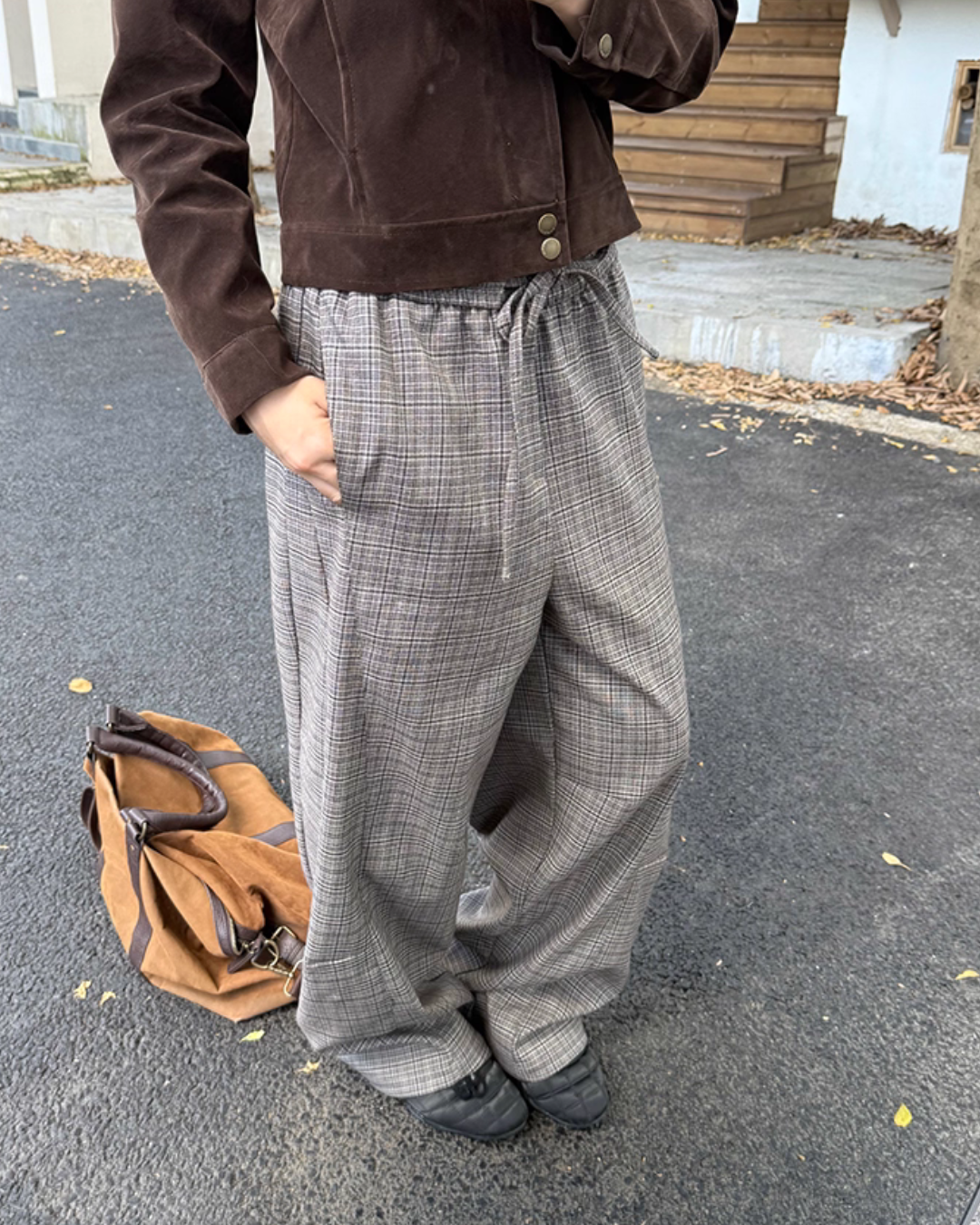 Retro Plaid Patchwork Pants CYE0046
