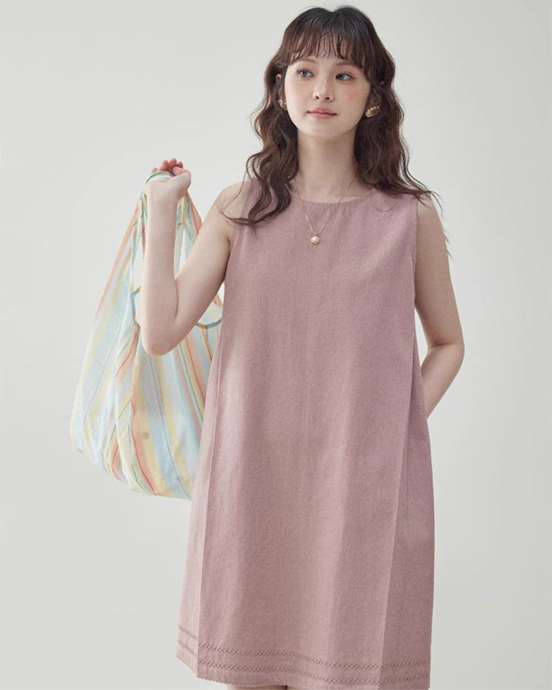 Cotton Sleeveless Dress AMU0014