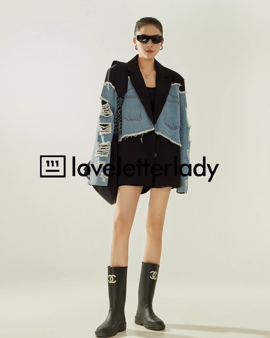 Patchwork Denim Jacket LLA0321 Patchwork Denim Jacket LLA0321