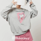 Horse Print Sweatshirt / Pink Mini Skirt LLA0639