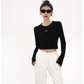 Front Mini Logo Cropped Tops SRS0276