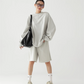 Loose Silhouette Long Sleeve Top / Wide Half Pants ACS0249
