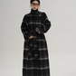 Stand Collar Paid Long Coat SRS0391