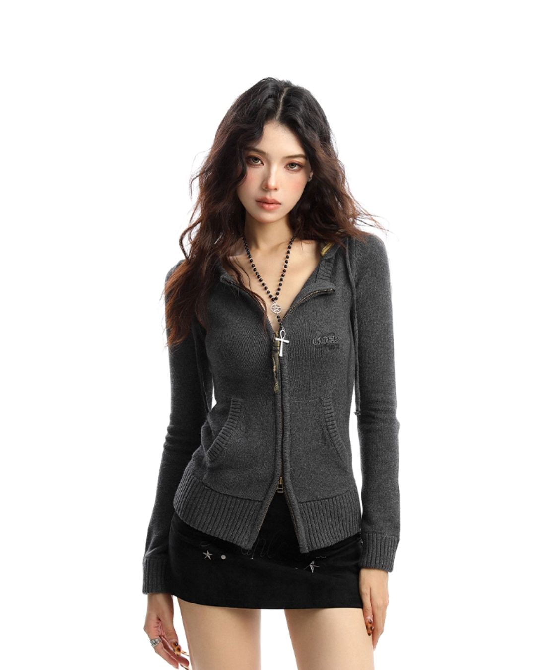 Double Zip Knit Top BGS0027