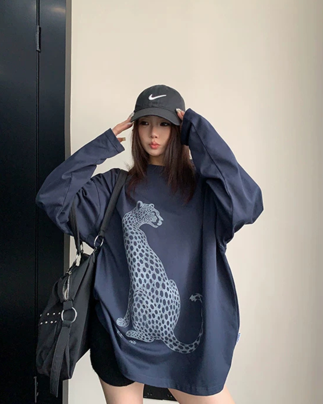 Tiger Print Long-Sleeve T-Shirt YLS1035