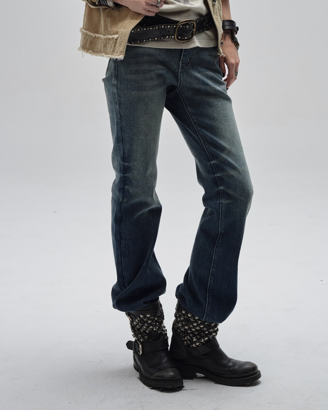 Vintage Washed Flare Jeans WAT0013