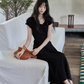 Puff Sleeve Long Dress SMS0023