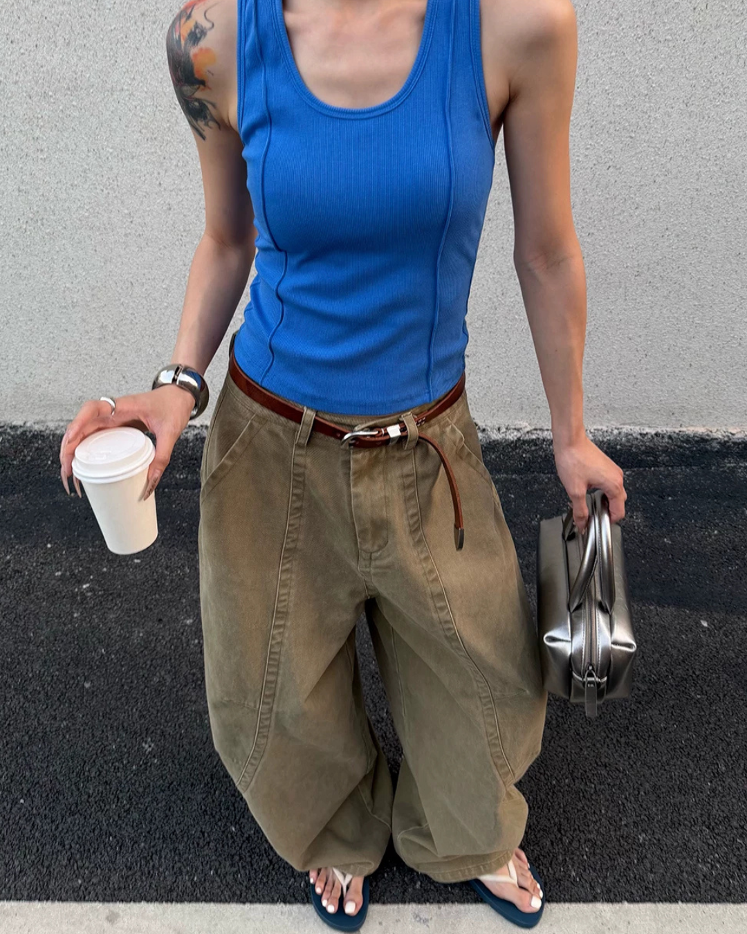 Curved Cargo Pants WWP0013
