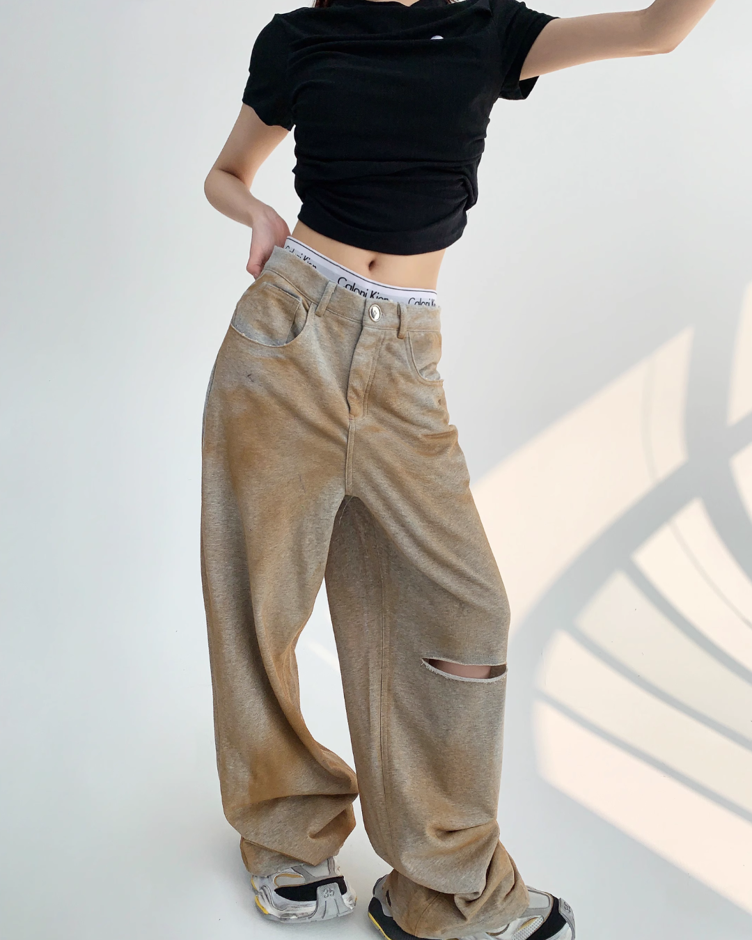 Vintage Ash Wide Pants YLS0165