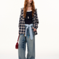 Plaid Hood Loose Shirt ASG0058