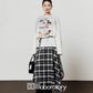 Long-Sleeve Top / Paid Long Skirt / Caramel Blouson  LLA0551