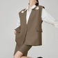 Gold Eyelet Big Vest / Wide Half Pants FER0281