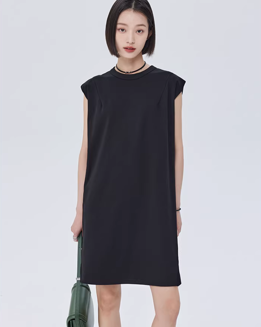 Sleeveless Box Silhouette Dress SHN0034