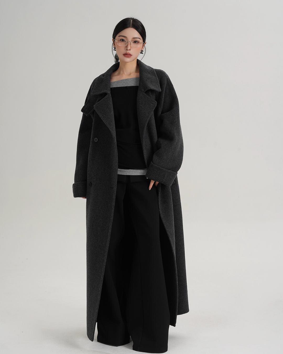 Elegant Long Wool Coat SRS0365