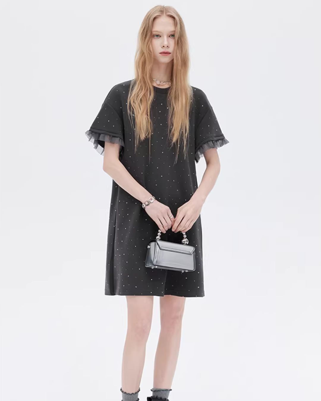 Sparkly T-Shirt Dress SHN0025