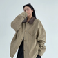 Leather Collar Military Jacket YLS0914