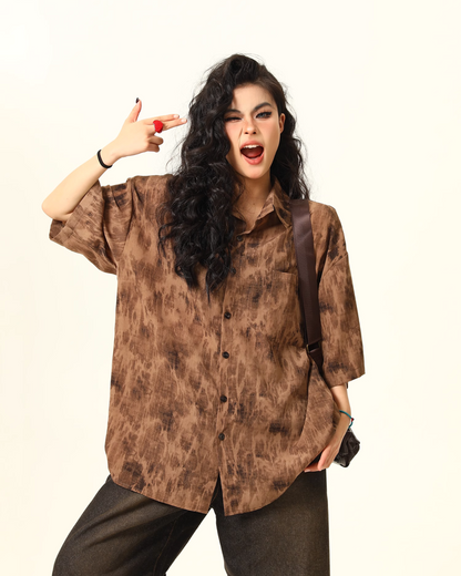 Tiedye Vintage Short Sleeved Shirt WDZ0016