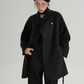 Half Turtleneck Black Coat SRS0320