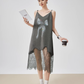 Lace Spliced Camisole Dress FER0074