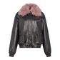 Leather Fur Jacket SAP0015