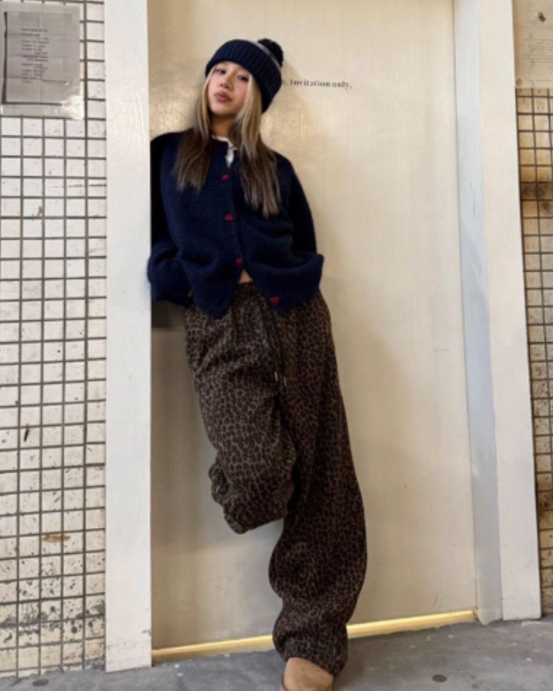 Leopard Print Wide Pants CYE0009
