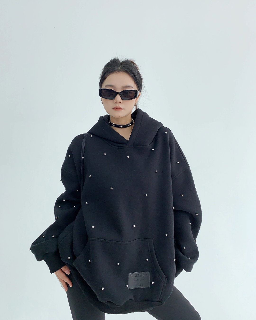 Silver Pearl Sweat Hoodie YLS0990